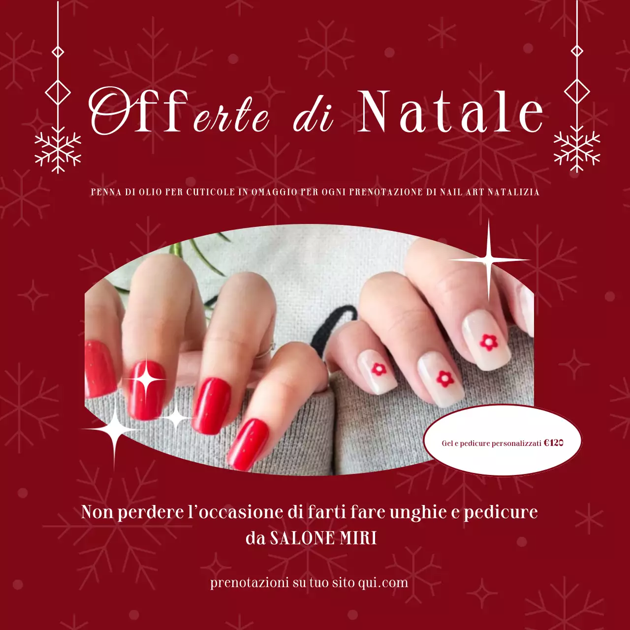 Rosso Bianco Moderno Natale Offerta Social Media