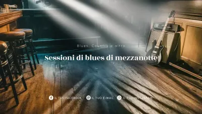 pubblicità musicale rustica marrone