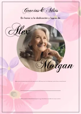 invitación de jubilación elegante rosa