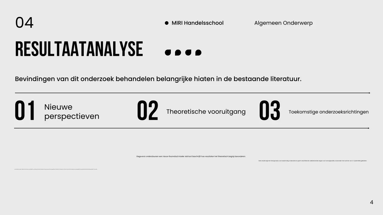 Zwart-wit Minimal Thesis Publiciteit