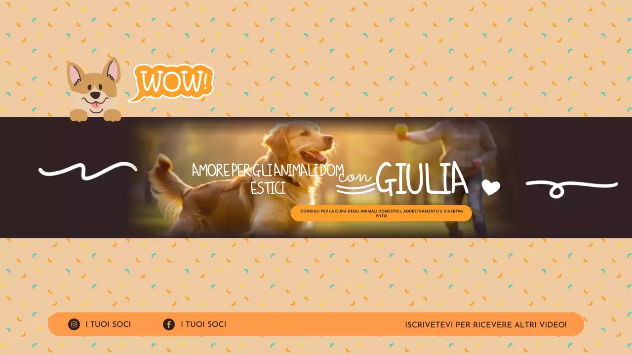 canale arancione dei consigli per gli animali domestici