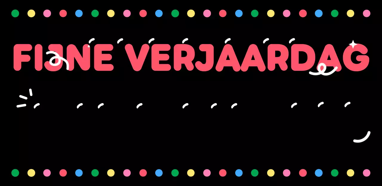 Zwarte Pop Verjaardagskaart