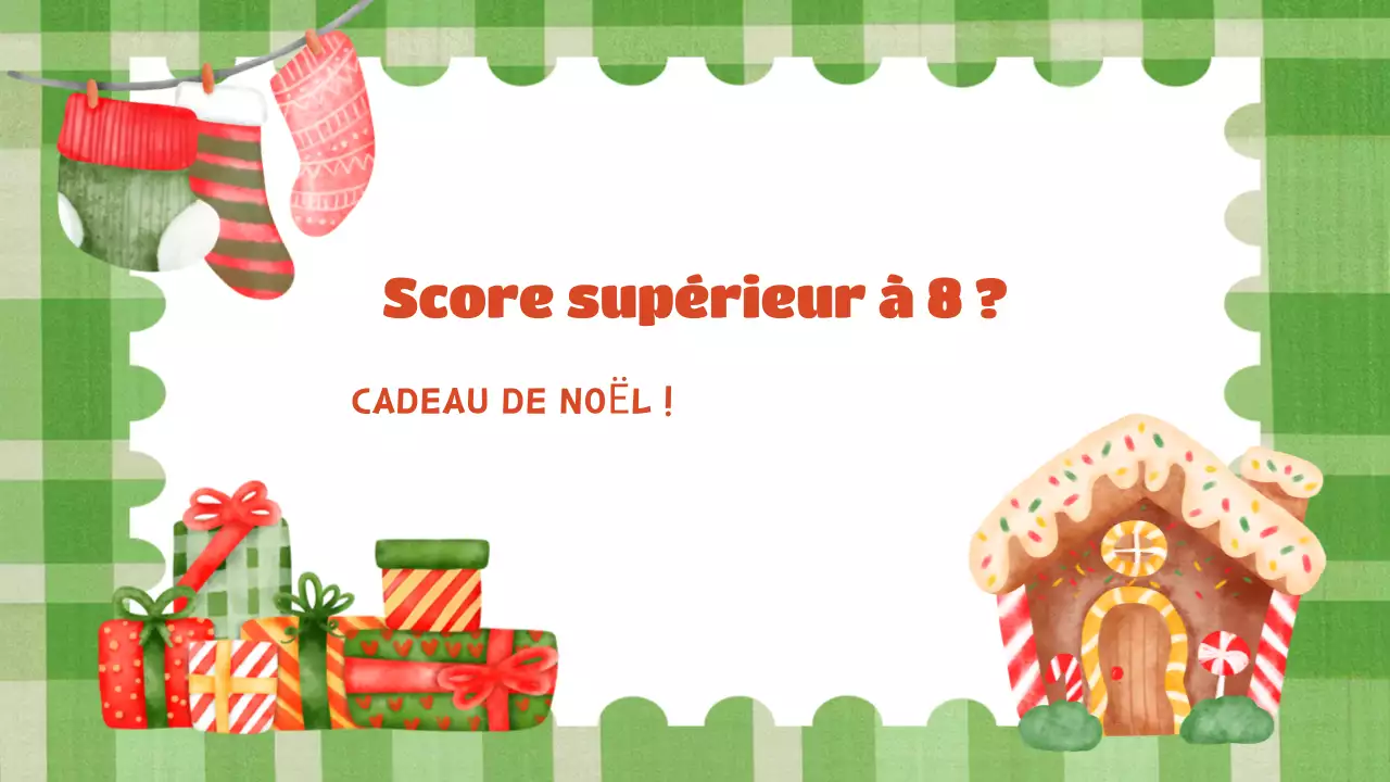 présentation festive verte pour les fêtes de fin d'année