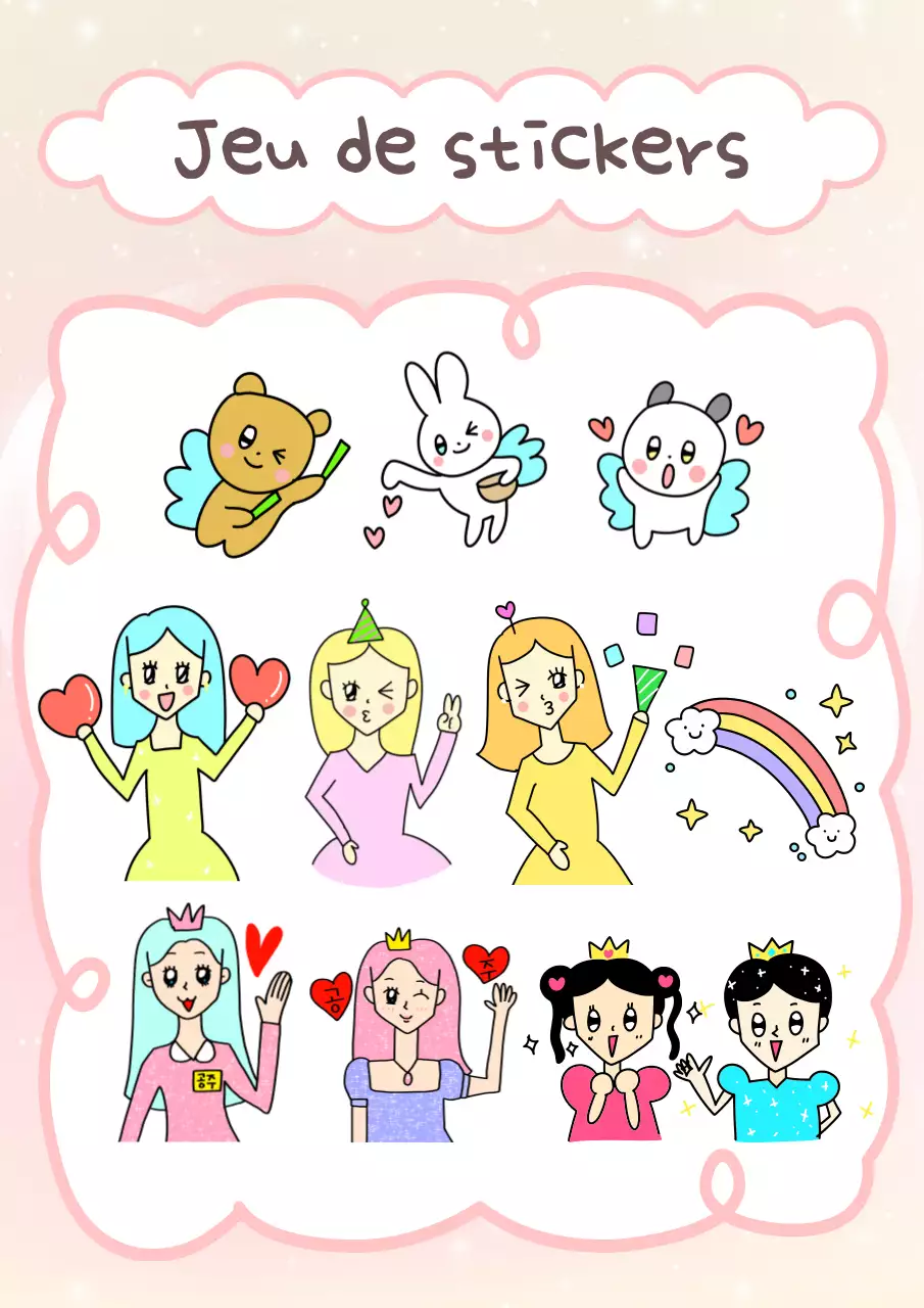 Lettre de motivation rose et mignonne