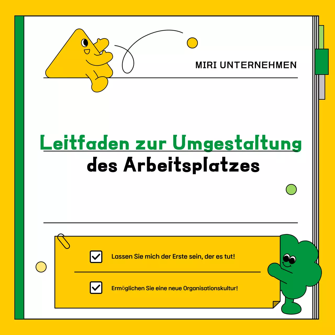 Über den Yellow and Green Clean Work Transformation Guide