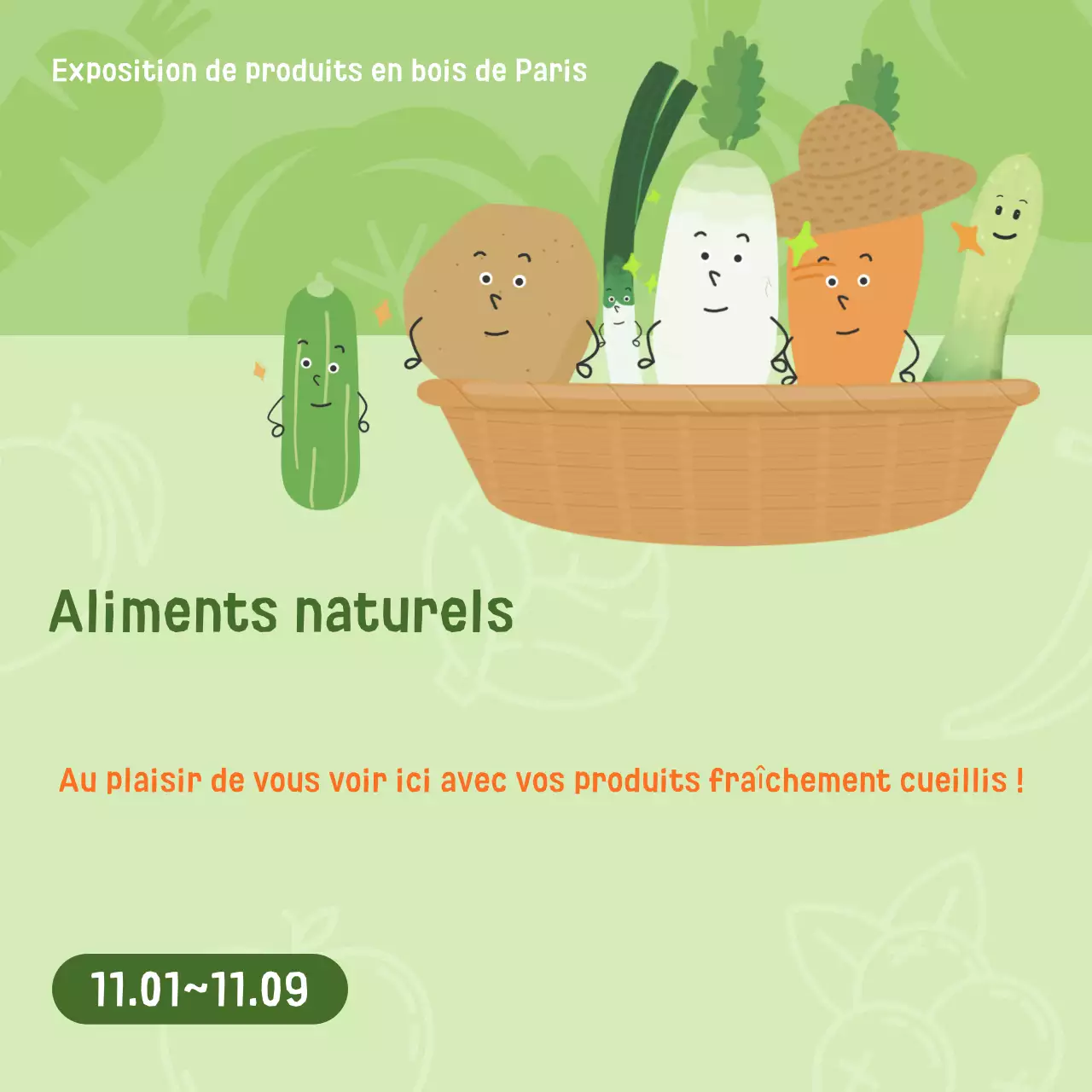 Promotion de l'exposition annuelle de beaux produits