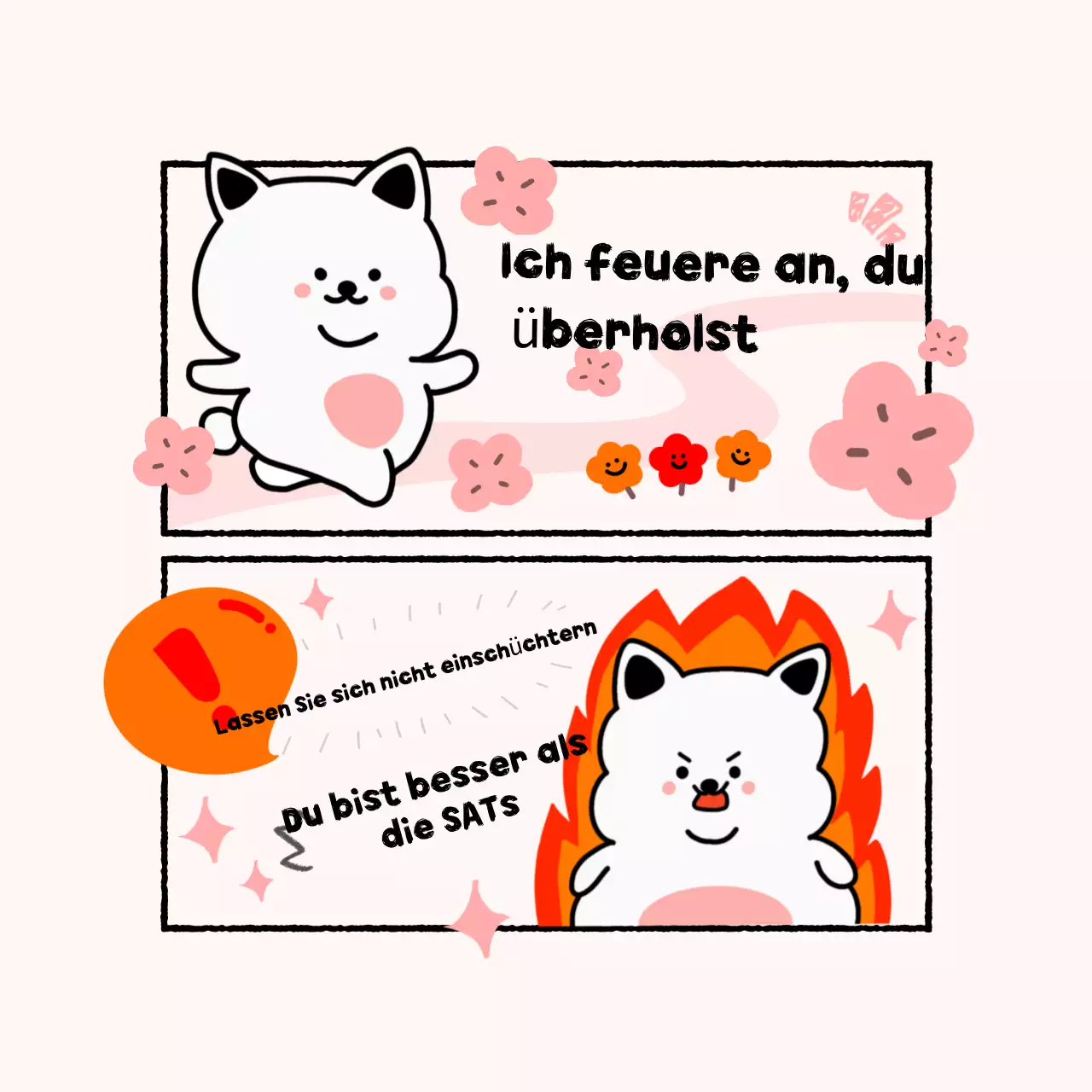 Beige Cute Cheer Squeeze