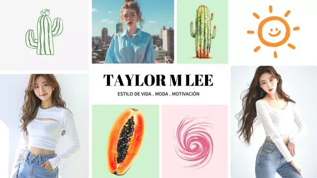 colorido boletín de estilo de vida moderno