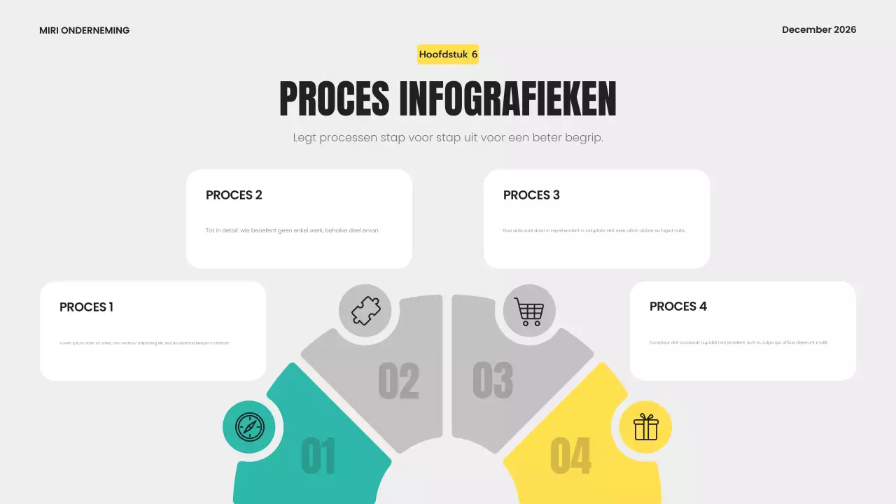 grijs modern infografisch sjabloon