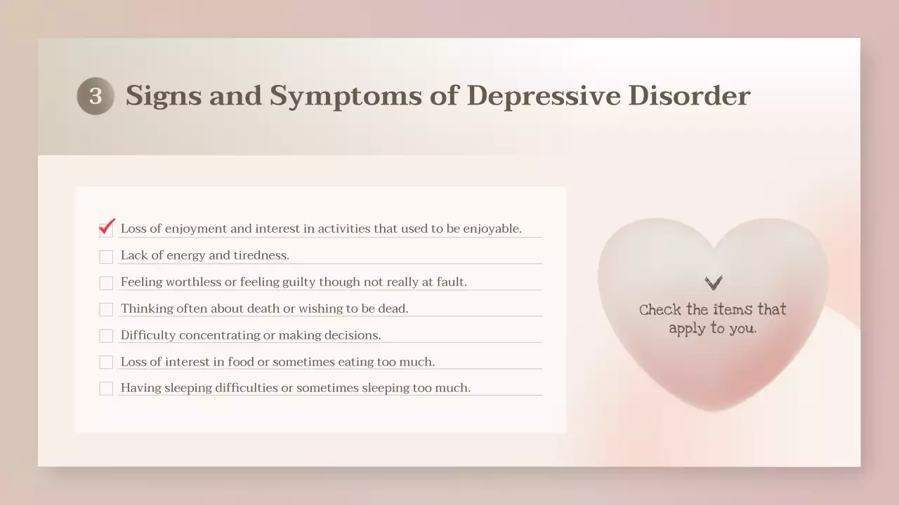Beige Minimal Mental Health Guide Presentation