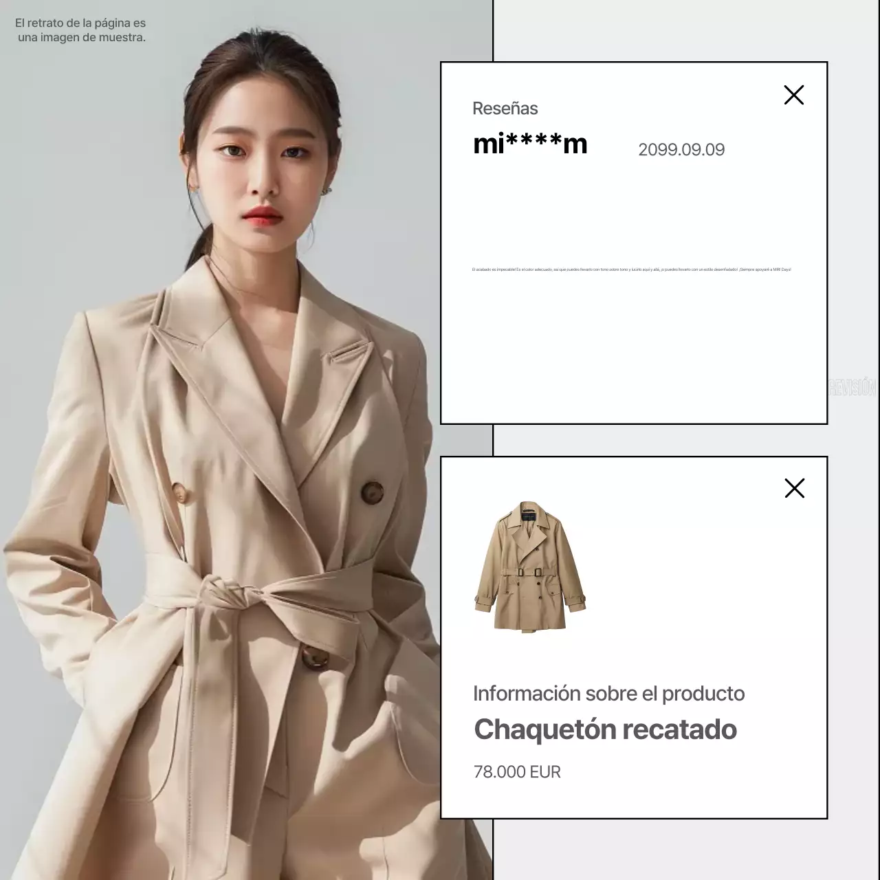 Beige Modern Review Ad