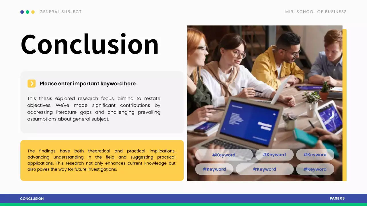 Blue Professional Thesis Presentation