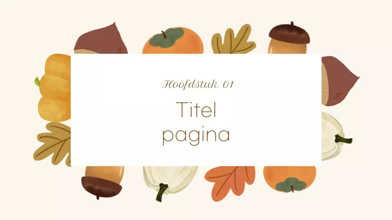 Beige Knus Herfst Illustratiemateriaal