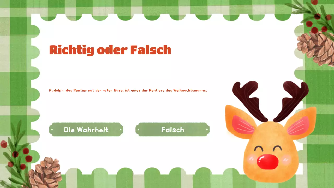 grüne festliche Weihnachtspräsentation