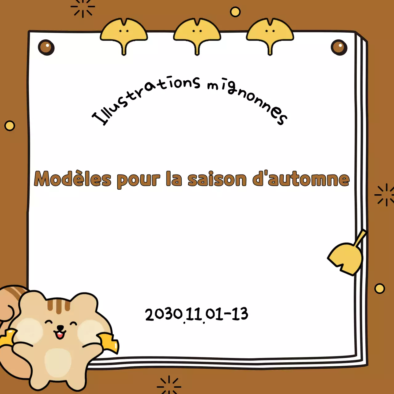 Couverture automnale dans les tons bruns et jaunes