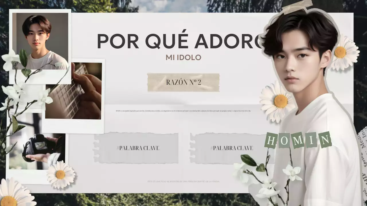 beige vintage idol fandom design