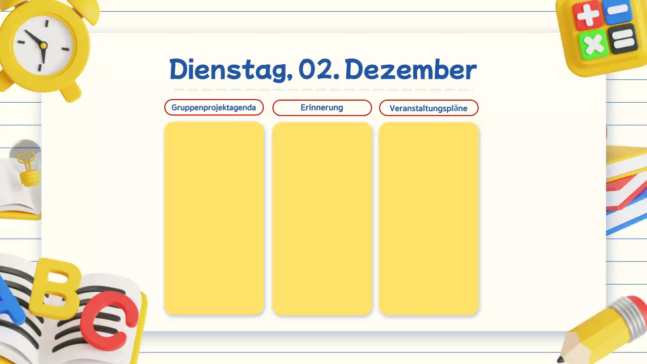 einfache beige 3d Bildung Klasse Tagesordnung Präsentation