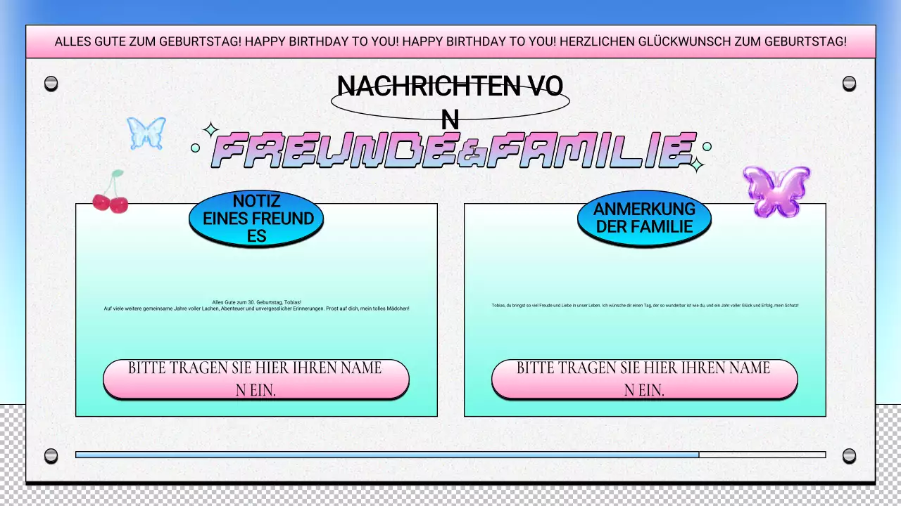 lila retro geburtstag design