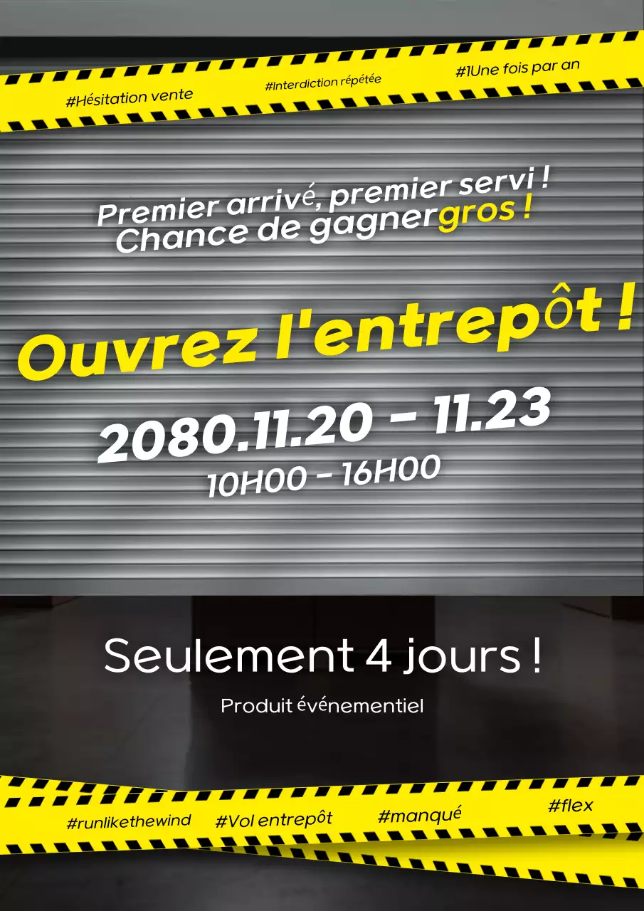 Guide de l'événement moderne jaune