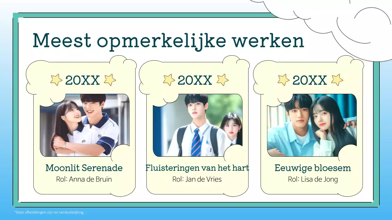 blauw en wit y2k k-drama fandom pitch
