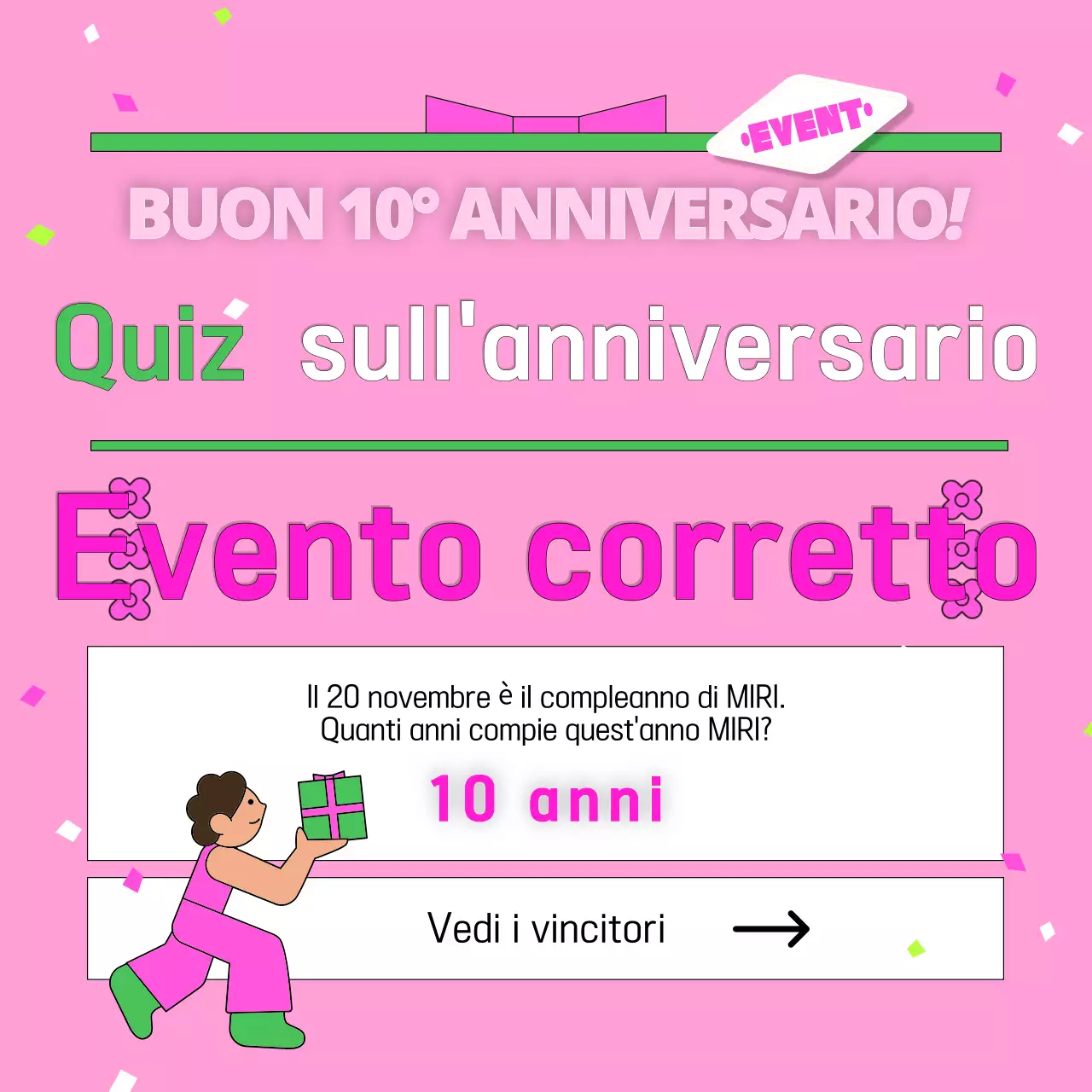 Promuovere l'evento anniversario di Pink