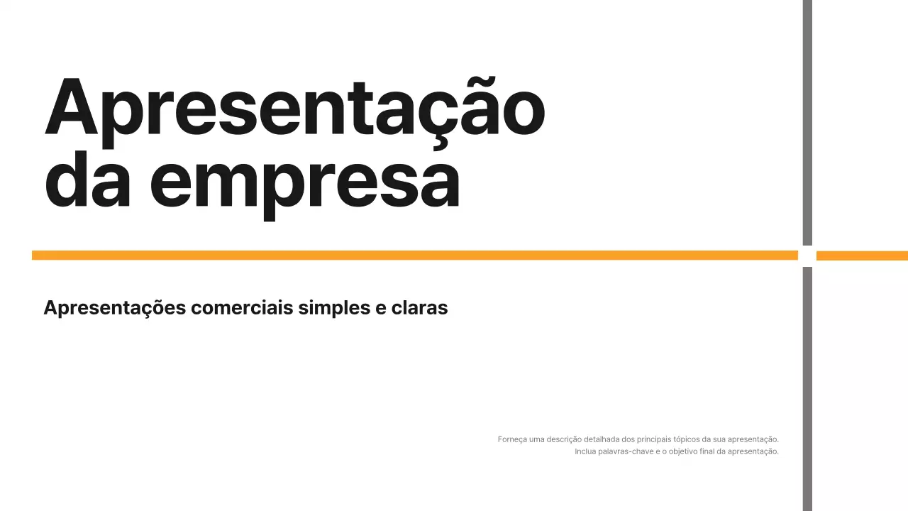 Um relatório de empresa simples em amarelo e cinzento