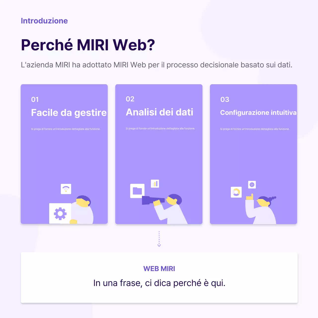 Una semplice lettera di partner aziendale gialla e viola