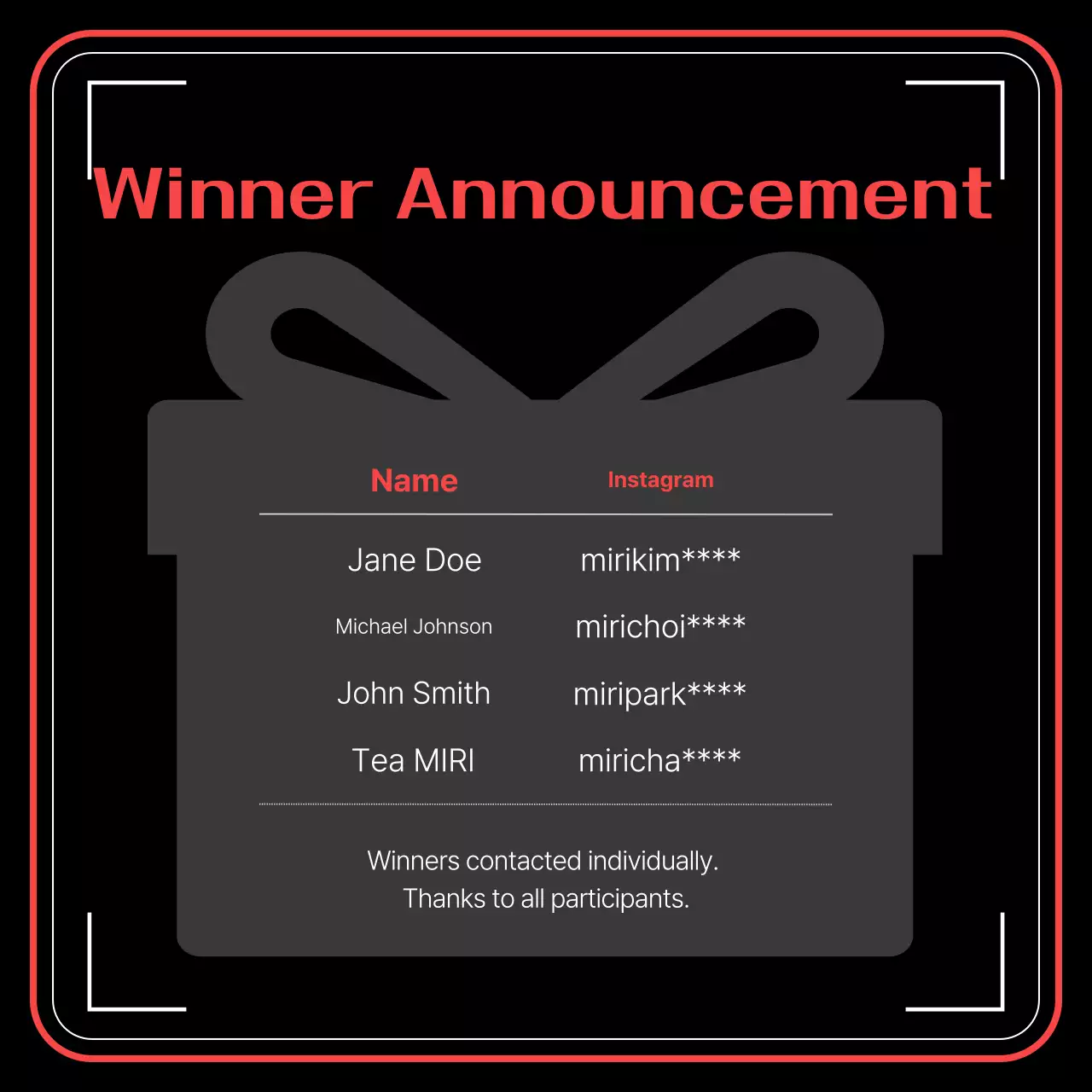 Black Modern Video Event Promotion Instagram Carousel