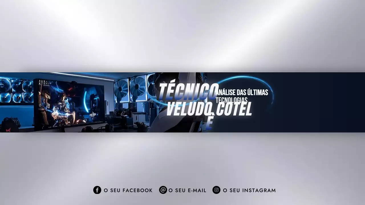 Anúncio da Blue Modern Technology