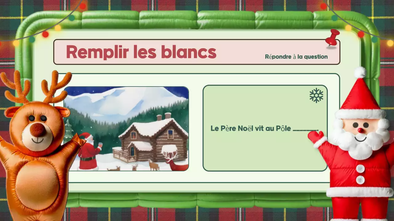 classe d'activités de noël red pop