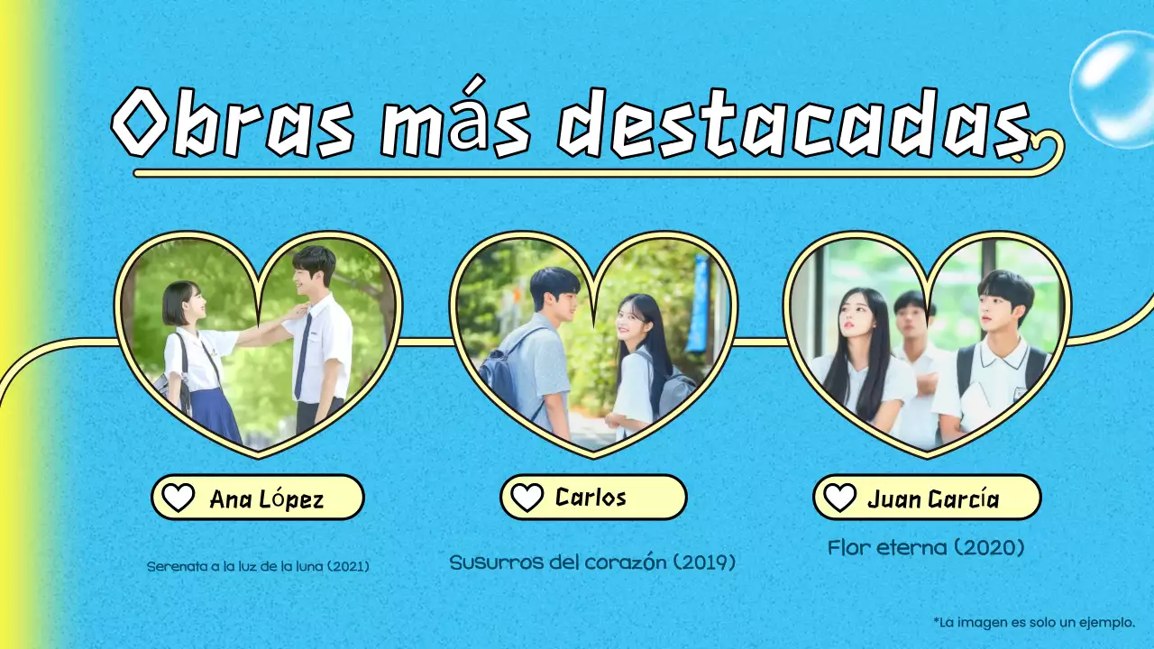 blue trendy K-drama pitch deck