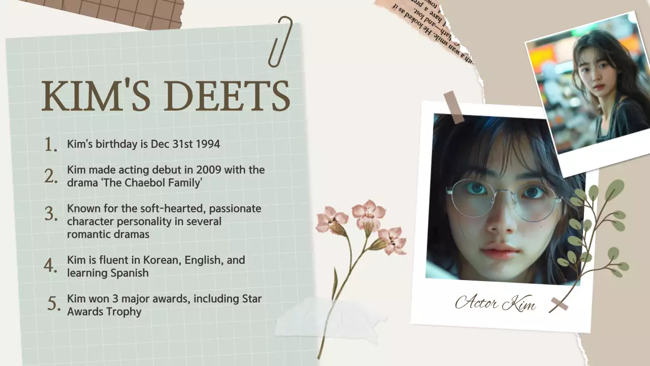 Beige Modern Drama Pitch Presentation