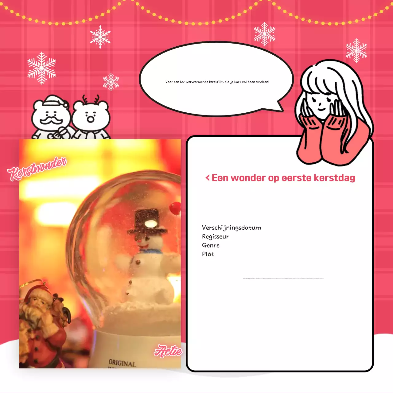 Rode gezellige kerstevenementen