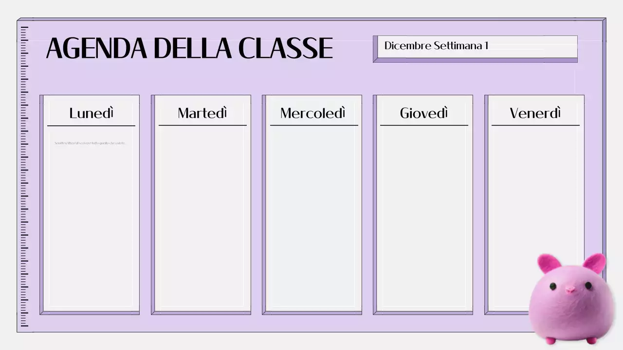 agenda educativa semplice viola