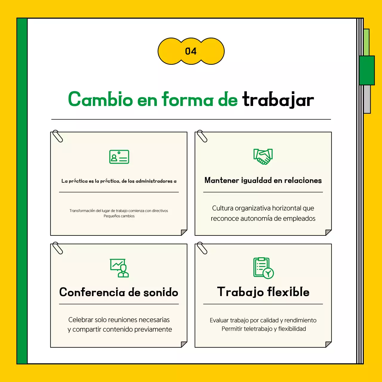 Acerca de la Guía de transformación del trabajo limpio en amarillo y verde