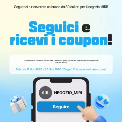 Eventi blu moderni sui social media