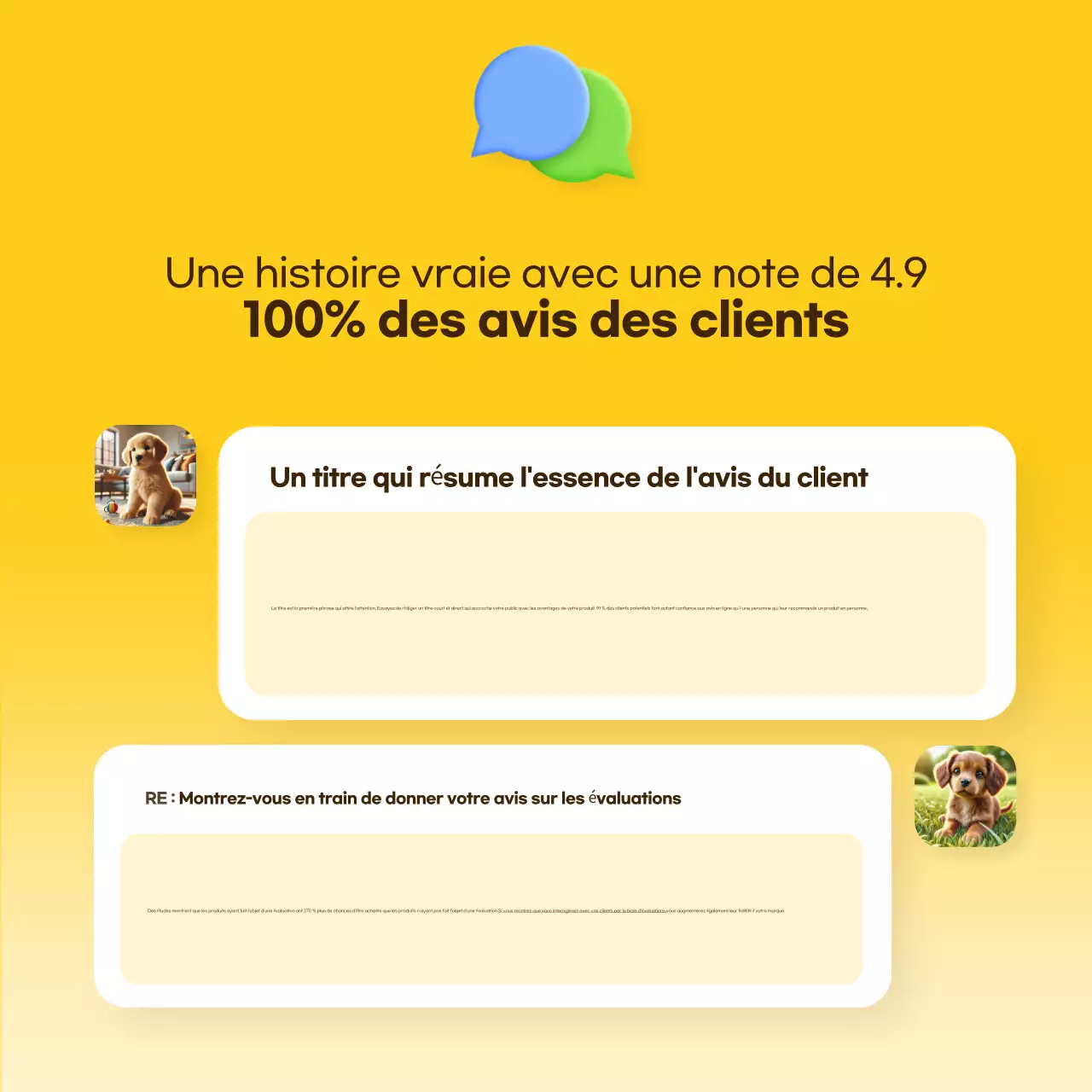 Promouvoir le jaune modèle d'examen simple