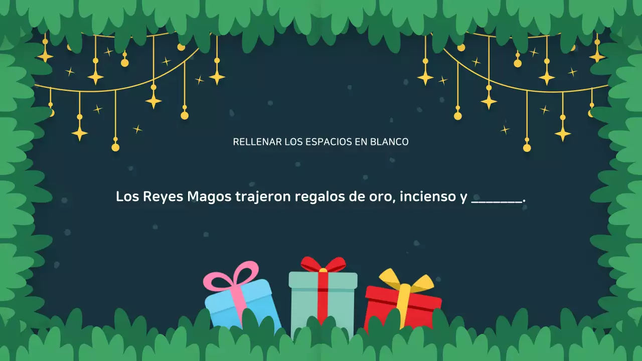 presentación creativa de un evento festivo