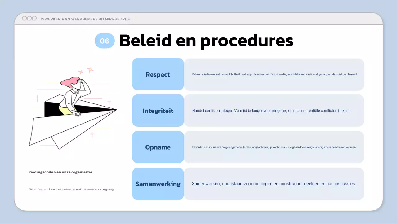 blauwe moderne bedrijfspresentatie