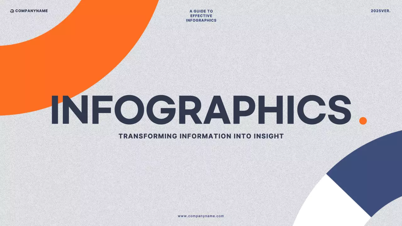 오렌지 모던 인포그래픽 가이드 프레젠테이션