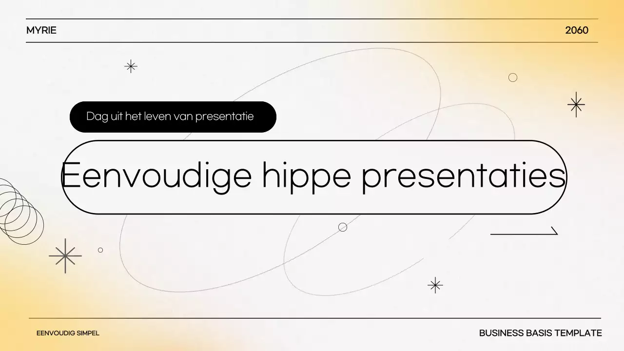 Gele Eenvoudige Presentatie Beschrijving