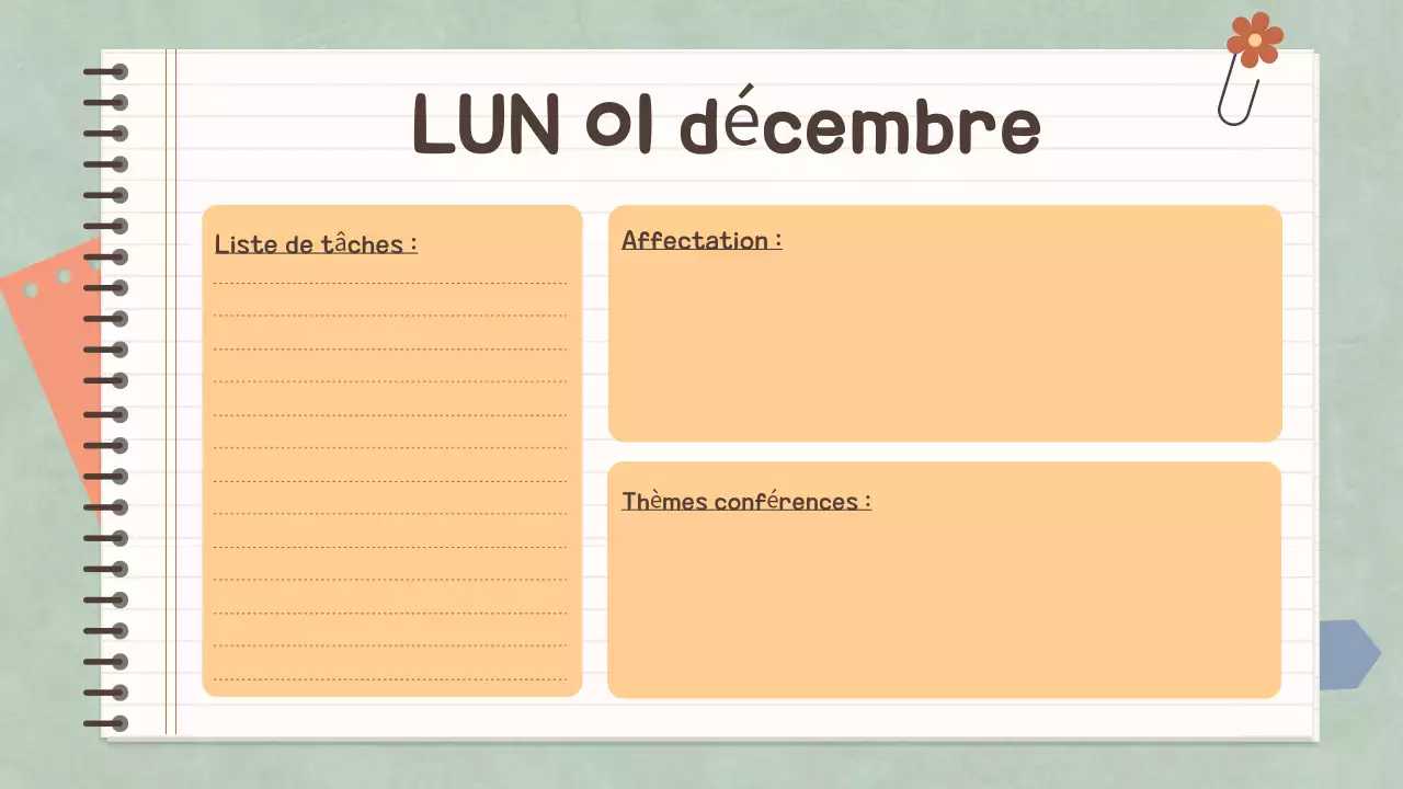 Simple Pastel Notebook Class Agenda for School