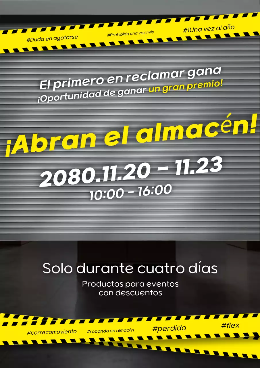 Guía de eventos Yellow Modern