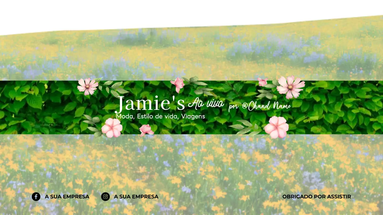 promoção estilo de vida floral verde