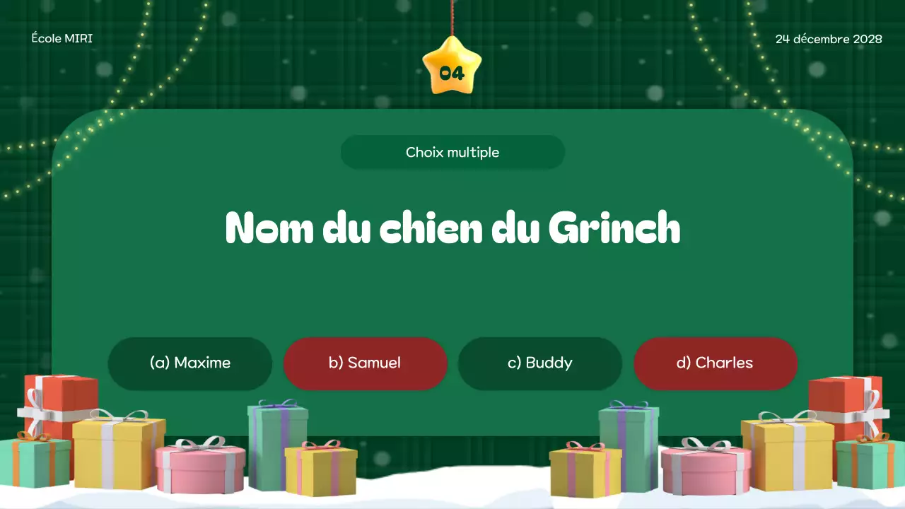 événement festif vert pour les vacances