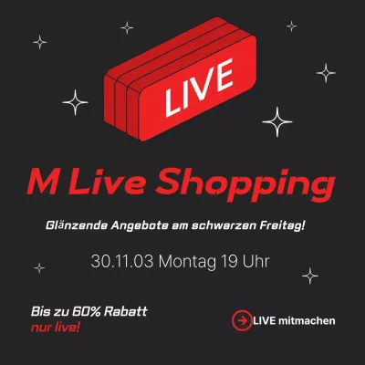 Schwarzer Freitag Live-Shopping