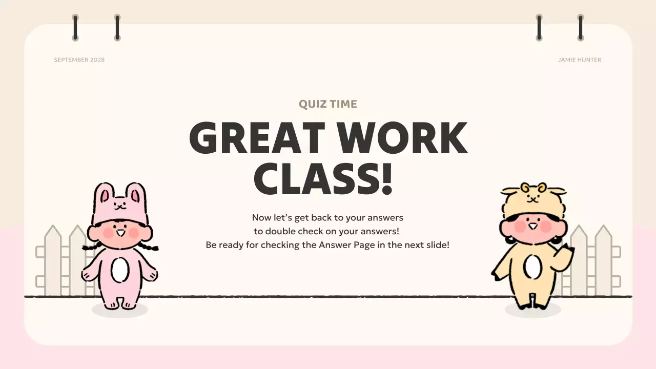 Colorful Cute Quiz Guide Presentation