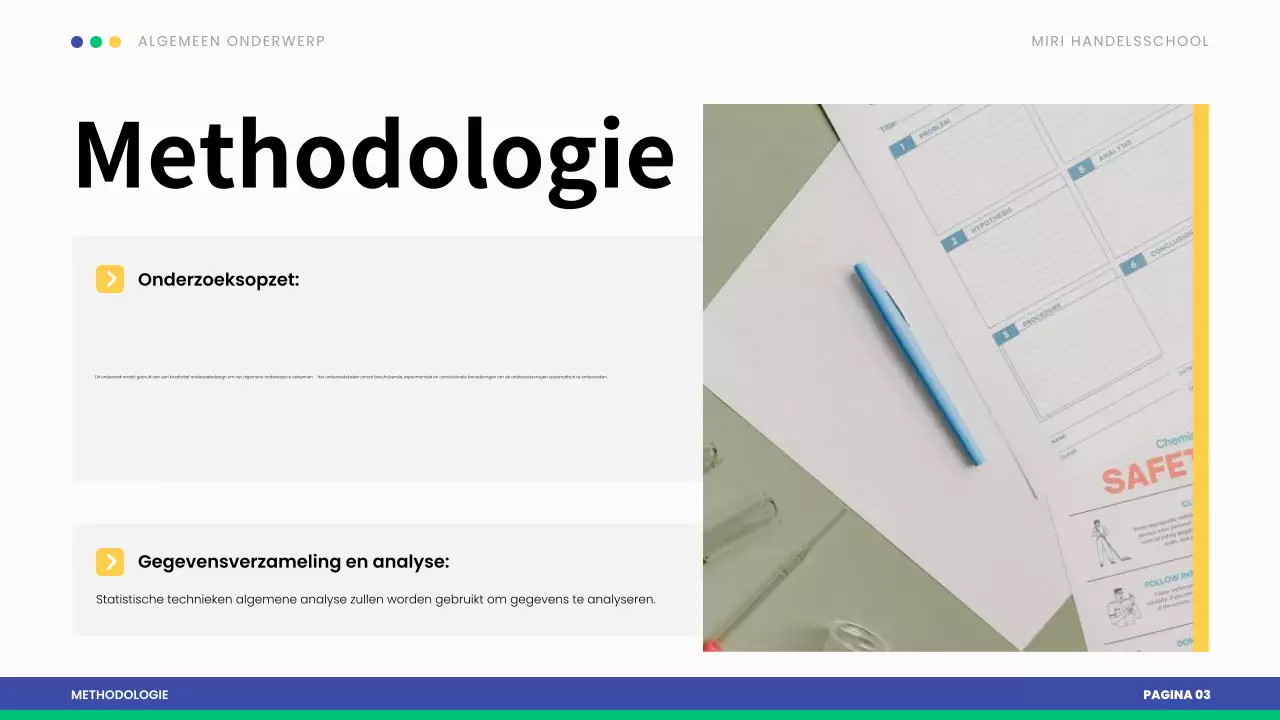 blauw modern scriptie presentatie