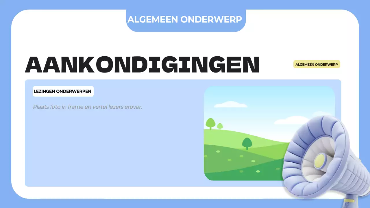 blauwe eenvoudige klassenagenda planner