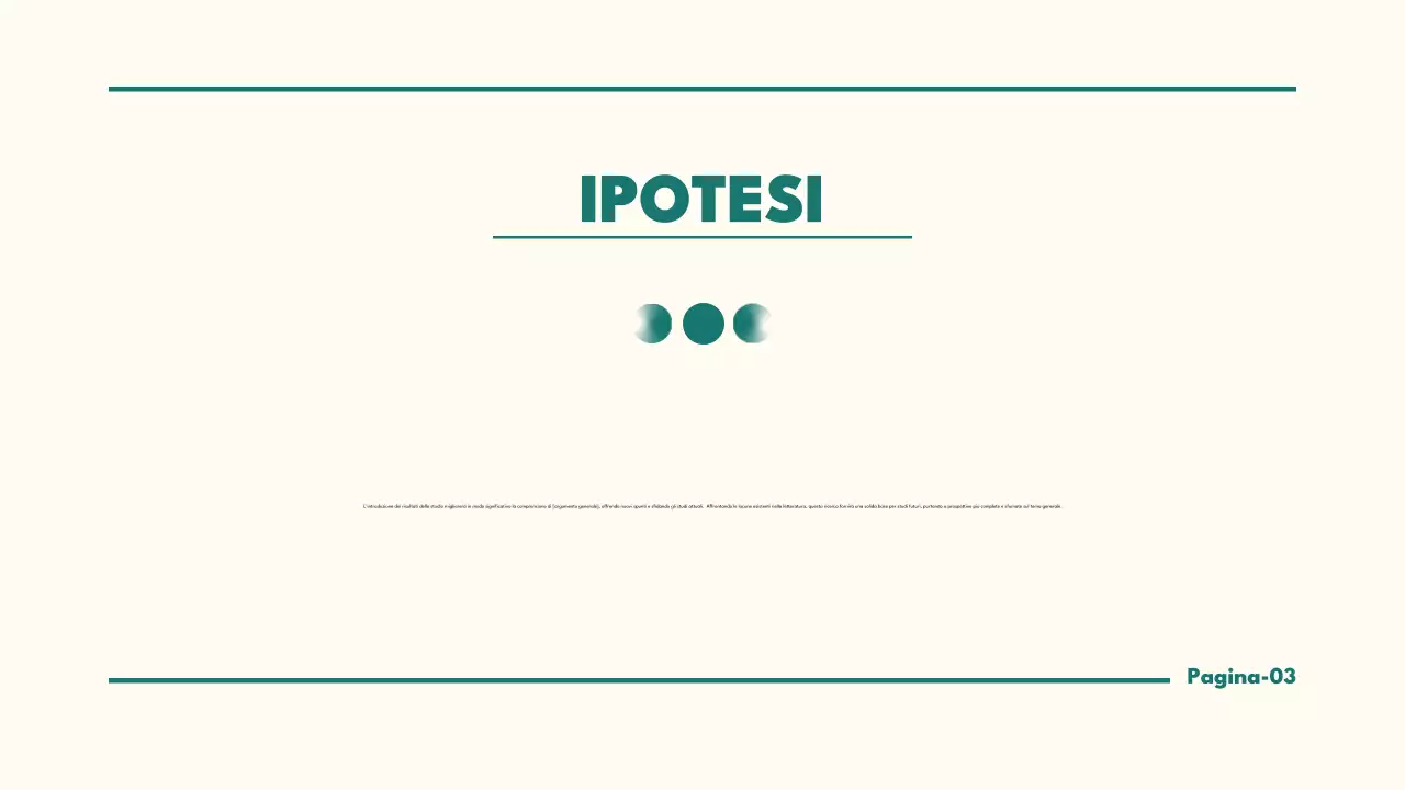 presentazione di tesi minimalista in verde acqua